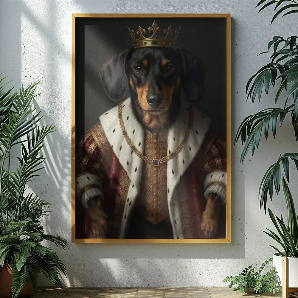 Portrait format pet portrait mockup