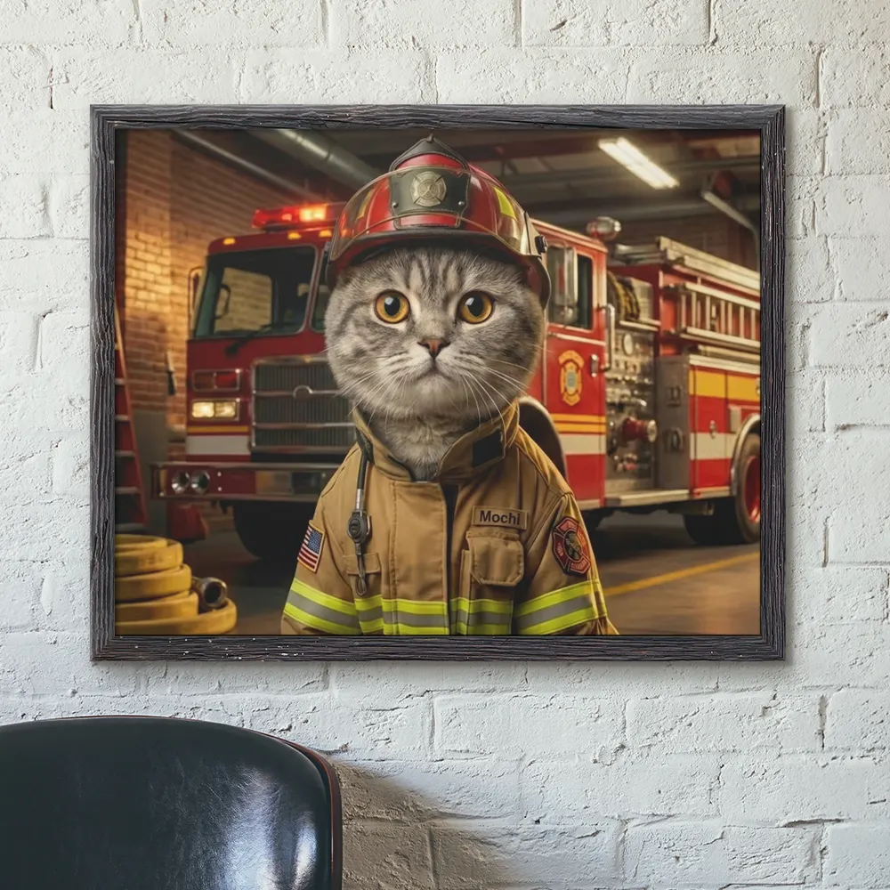 Landscape format pet portrait mockup