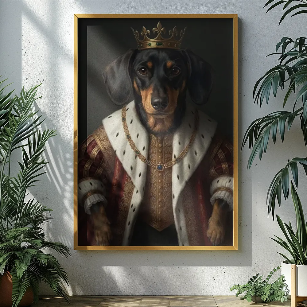 Portrait format pet portrait mockup